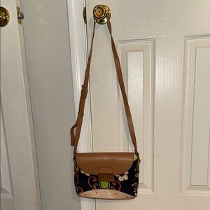 LIKE NEW Spartina 449 Tan and Brown Crossbody Bag